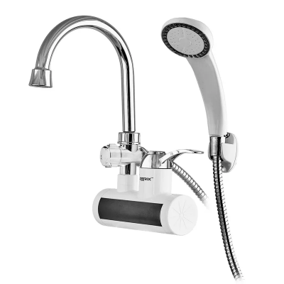 Проточный кран-водонагреватель Zerix ELW220W 3 kW, на СТЕНУ (со шлангом и лейкой) (ZX4933) Проточный кран-водонагреватель Zerix ELW220W 3 kW, на СТЕНУ (со шлангом и лейкой) (ZX4933)